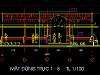 Bản vẽ thiết kế căn tin